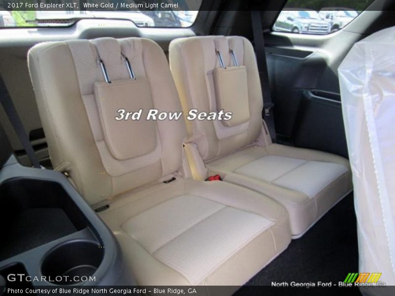 White Gold / Medium Light Camel 2017 Ford Explorer XLT