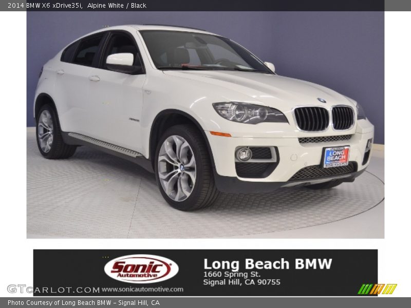 Alpine White / Black 2014 BMW X6 xDrive35i