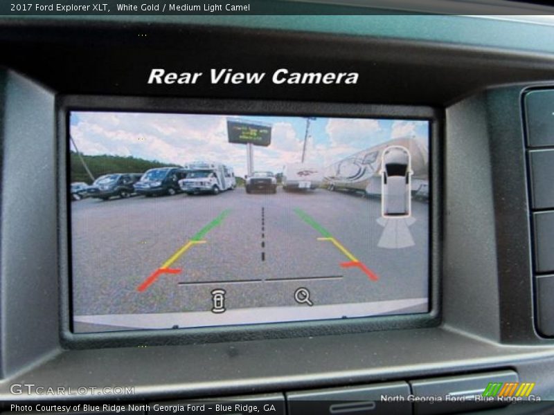 White Gold / Medium Light Camel 2017 Ford Explorer XLT