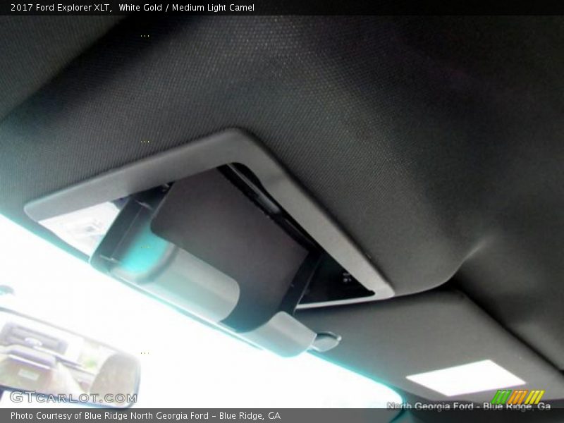 White Gold / Medium Light Camel 2017 Ford Explorer XLT