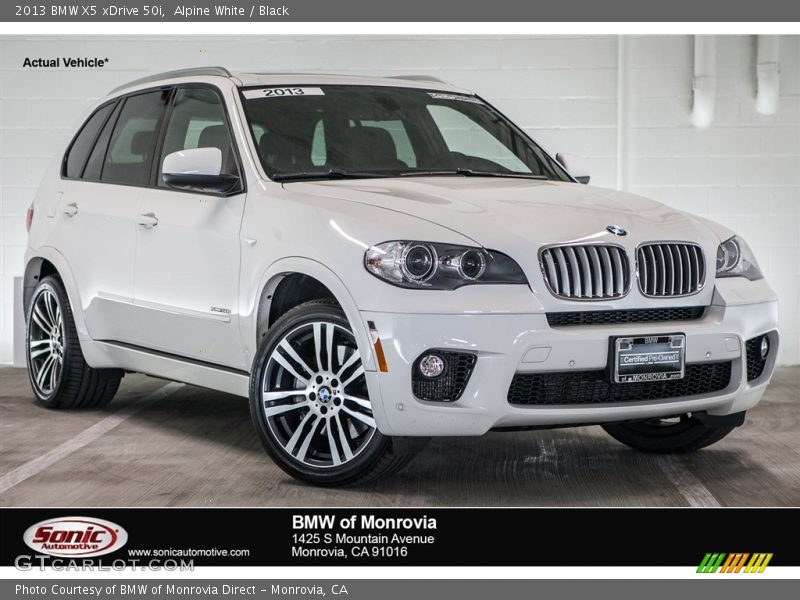 Alpine White / Black 2013 BMW X5 xDrive 50i