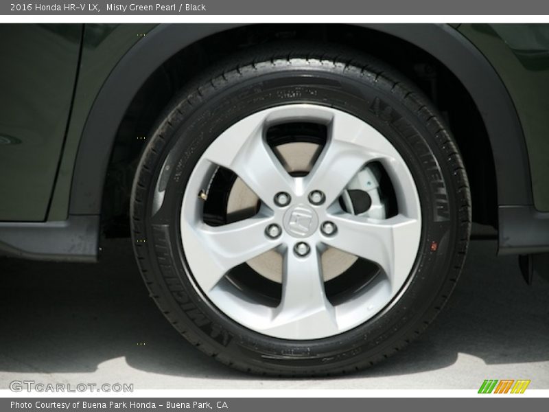 Misty Green Pearl / Black 2016 Honda HR-V LX