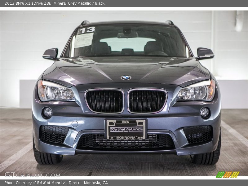 Mineral Grey Metallic / Black 2013 BMW X1 sDrive 28i