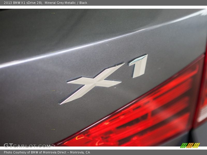 Mineral Grey Metallic / Black 2013 BMW X1 sDrive 28i