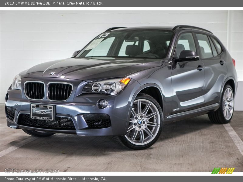 Mineral Grey Metallic / Black 2013 BMW X1 sDrive 28i