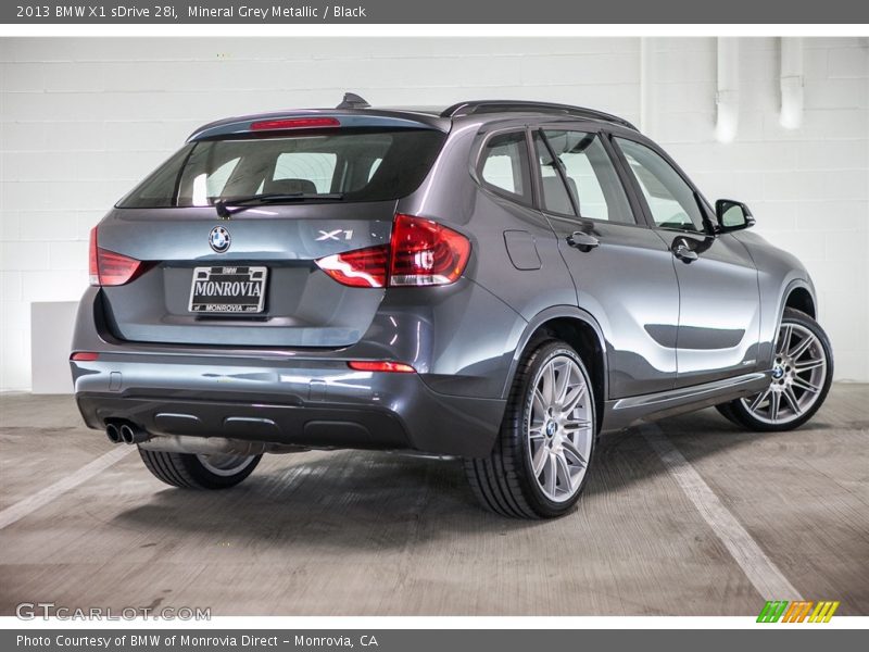 Mineral Grey Metallic / Black 2013 BMW X1 sDrive 28i