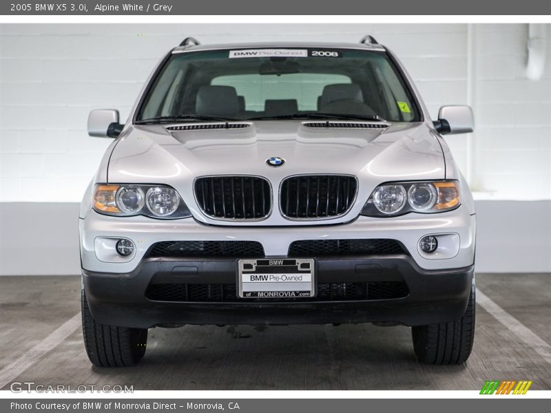 Alpine White / Grey 2005 BMW X5 3.0i