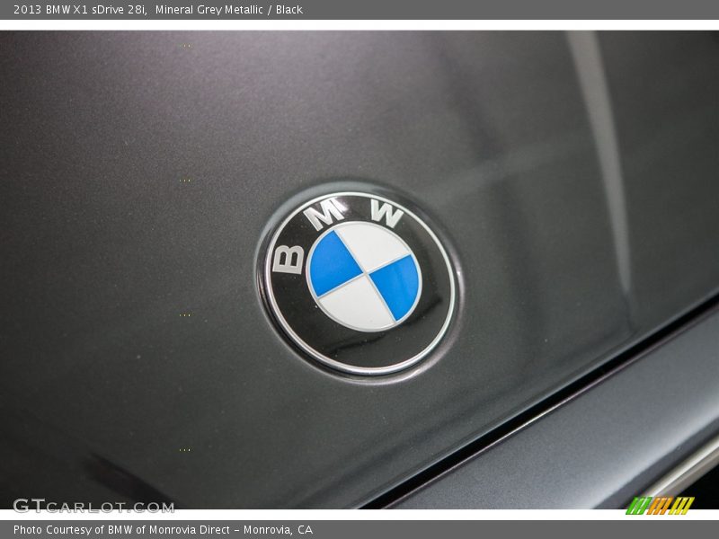 Mineral Grey Metallic / Black 2013 BMW X1 sDrive 28i