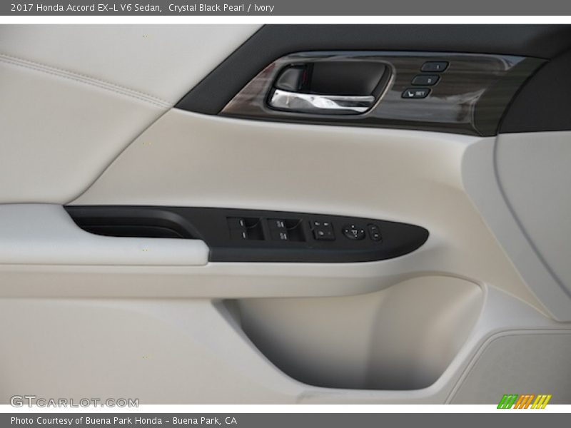 Crystal Black Pearl / Ivory 2017 Honda Accord EX-L V6 Sedan