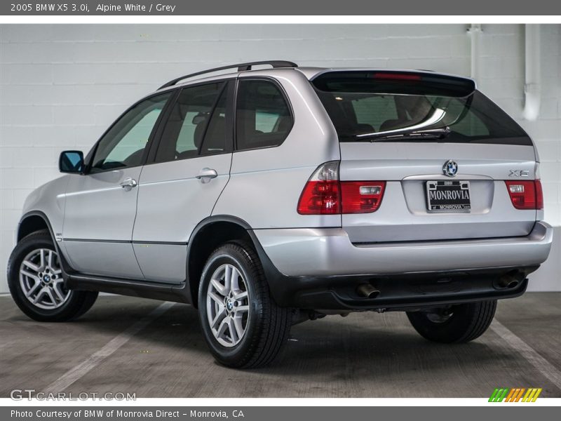 Alpine White / Grey 2005 BMW X5 3.0i