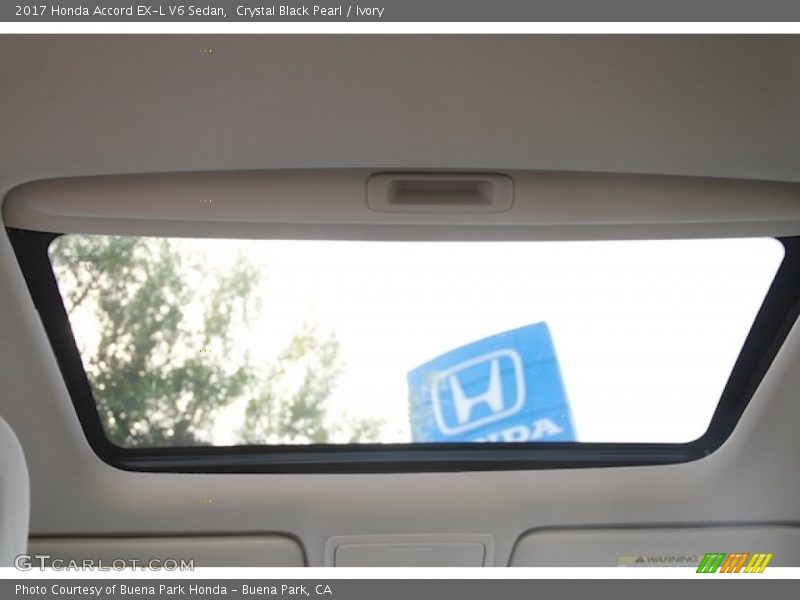 Crystal Black Pearl / Ivory 2017 Honda Accord EX-L V6 Sedan