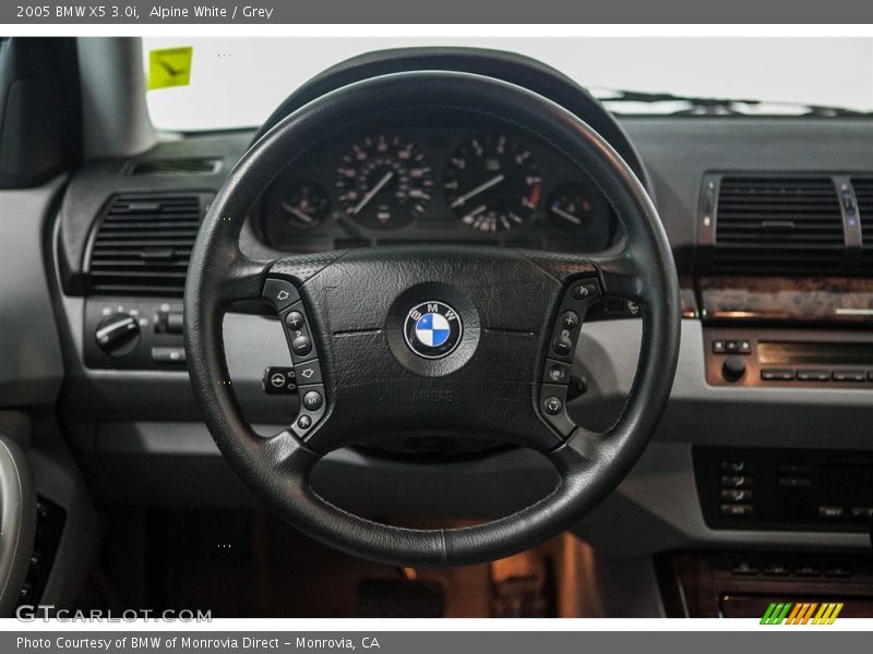 Alpine White / Grey 2005 BMW X5 3.0i