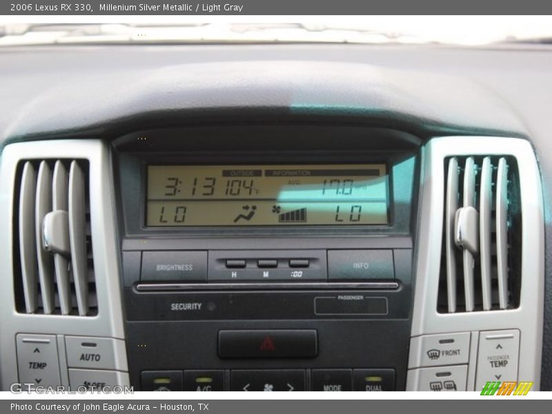 Millenium Silver Metallic / Light Gray 2006 Lexus RX 330