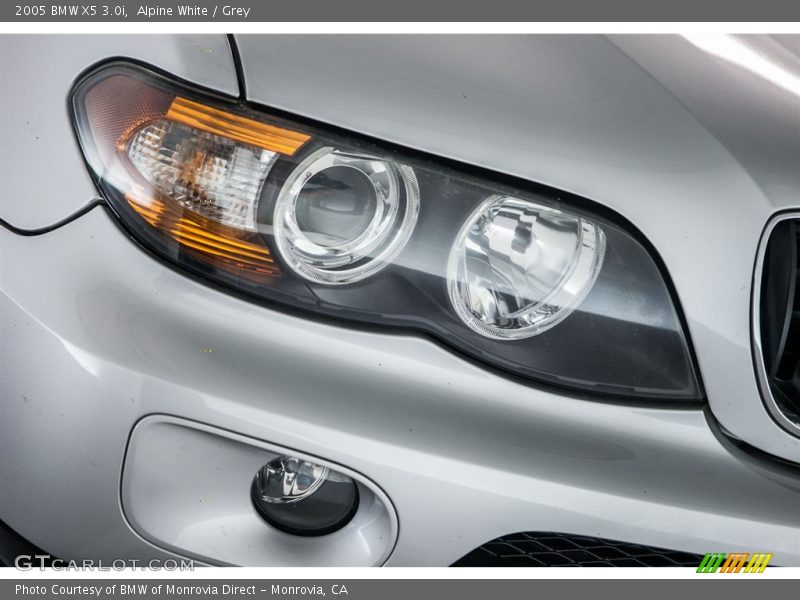 Alpine White / Grey 2005 BMW X5 3.0i