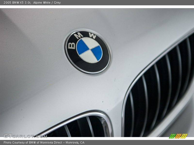 Alpine White / Grey 2005 BMW X5 3.0i