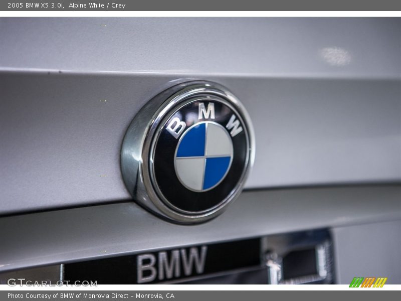 Alpine White / Grey 2005 BMW X5 3.0i