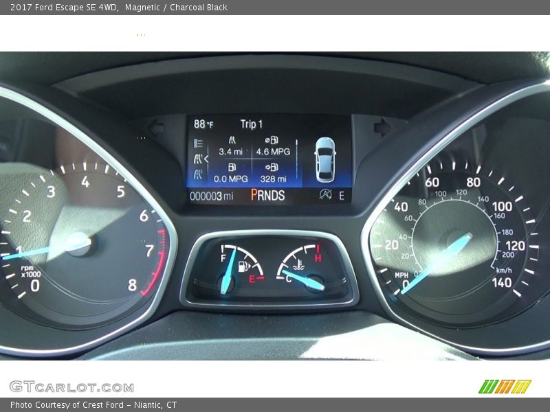 Magnetic / Charcoal Black 2017 Ford Escape SE 4WD