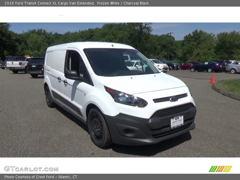 Frozen White / Charcoal Black 2016 Ford Transit Connect XL Cargo Van Extended