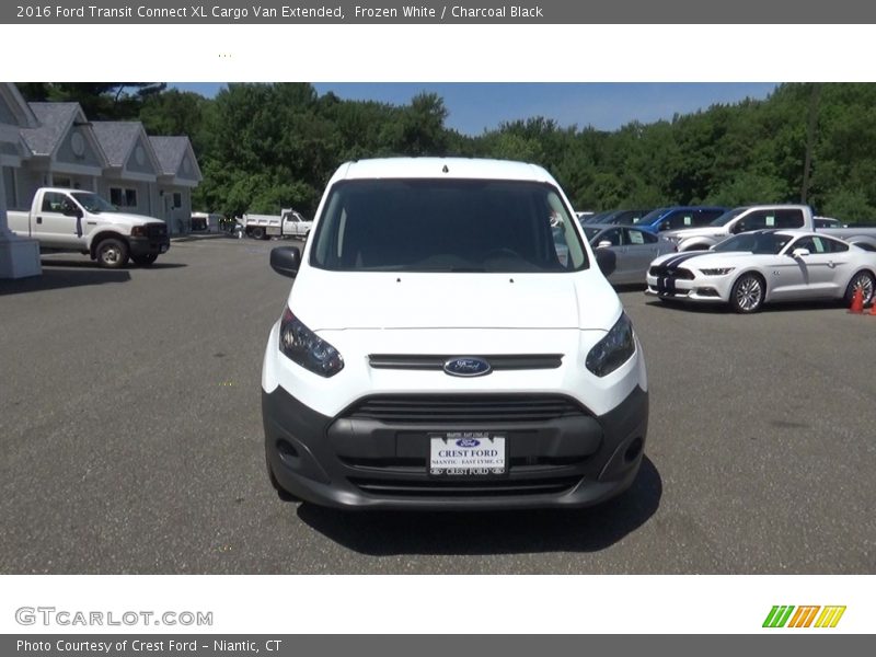 Frozen White / Charcoal Black 2016 Ford Transit Connect XL Cargo Van Extended