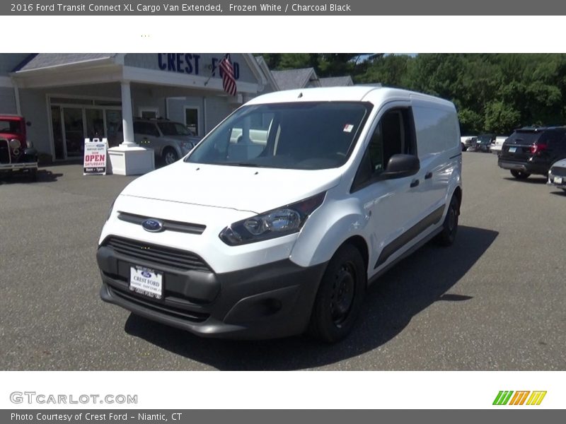 Frozen White / Charcoal Black 2016 Ford Transit Connect XL Cargo Van Extended