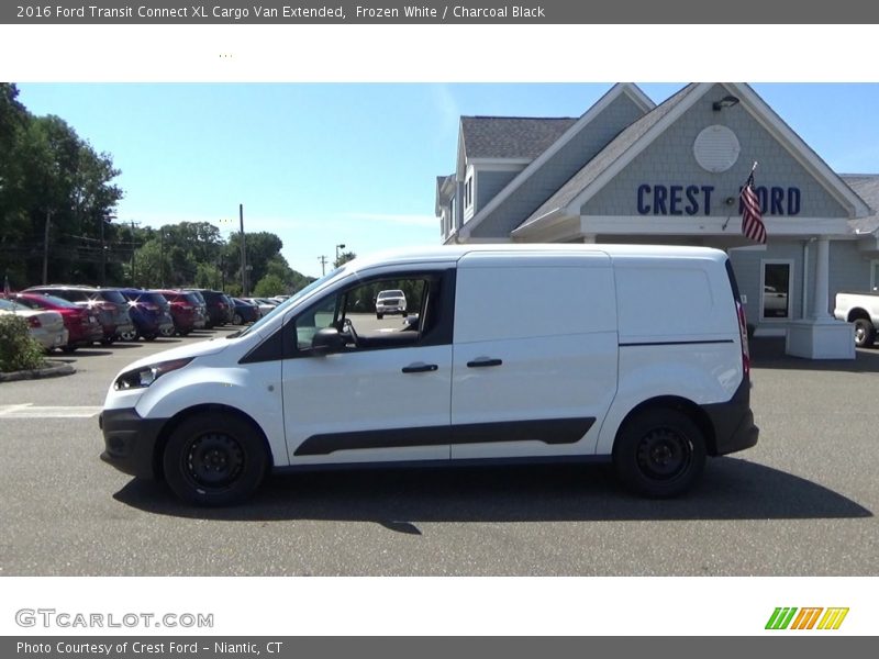 Frozen White / Charcoal Black 2016 Ford Transit Connect XL Cargo Van Extended