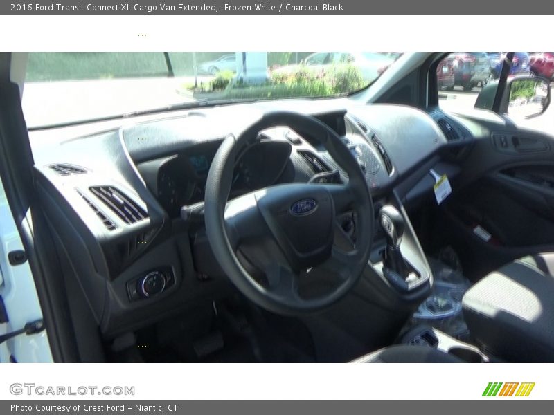 Frozen White / Charcoal Black 2016 Ford Transit Connect XL Cargo Van Extended