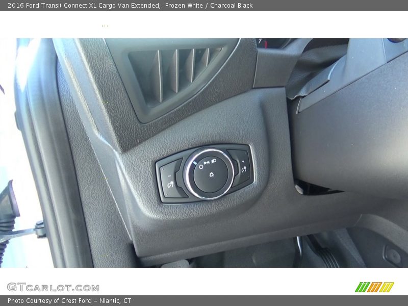 Frozen White / Charcoal Black 2016 Ford Transit Connect XL Cargo Van Extended