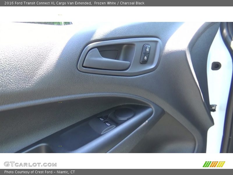 Frozen White / Charcoal Black 2016 Ford Transit Connect XL Cargo Van Extended