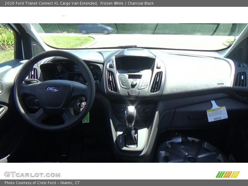 Frozen White / Charcoal Black 2016 Ford Transit Connect XL Cargo Van Extended