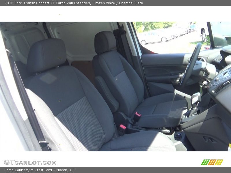 Frozen White / Charcoal Black 2016 Ford Transit Connect XL Cargo Van Extended