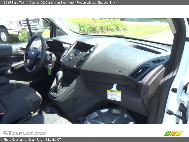 Frozen White / Charcoal Black 2016 Ford Transit Connect XL Cargo Van Extended