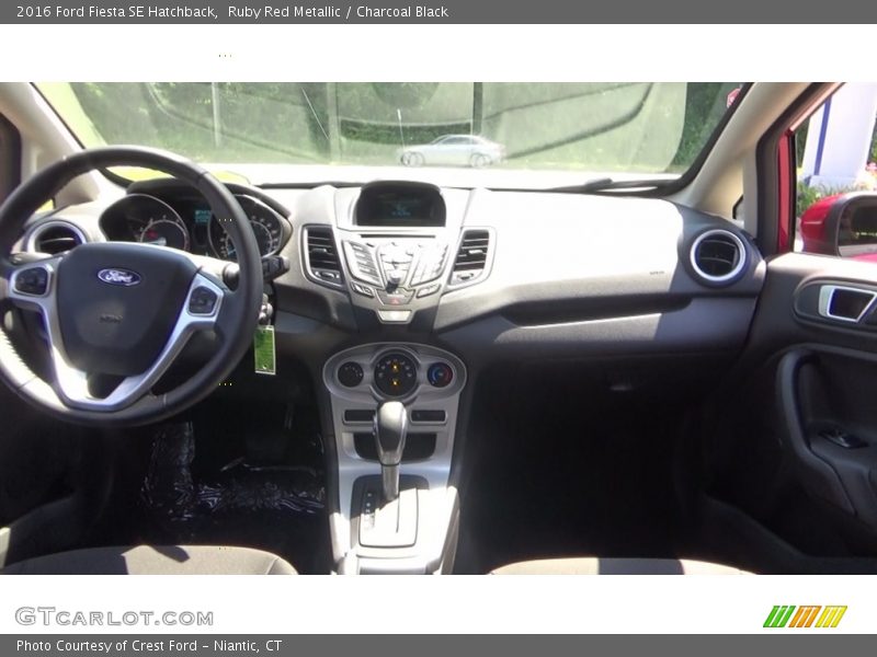 Ruby Red Metallic / Charcoal Black 2016 Ford Fiesta SE Hatchback