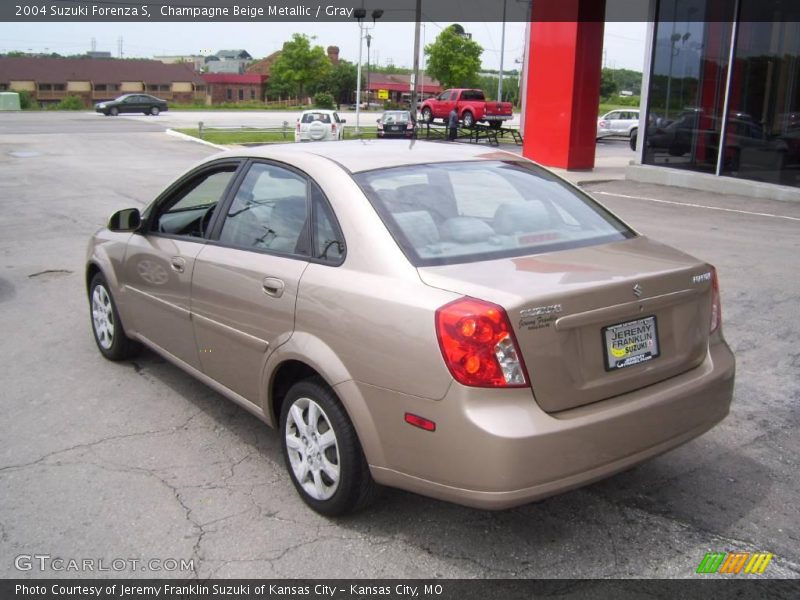 Champagne Beige Metallic / Gray 2004 Suzuki Forenza S