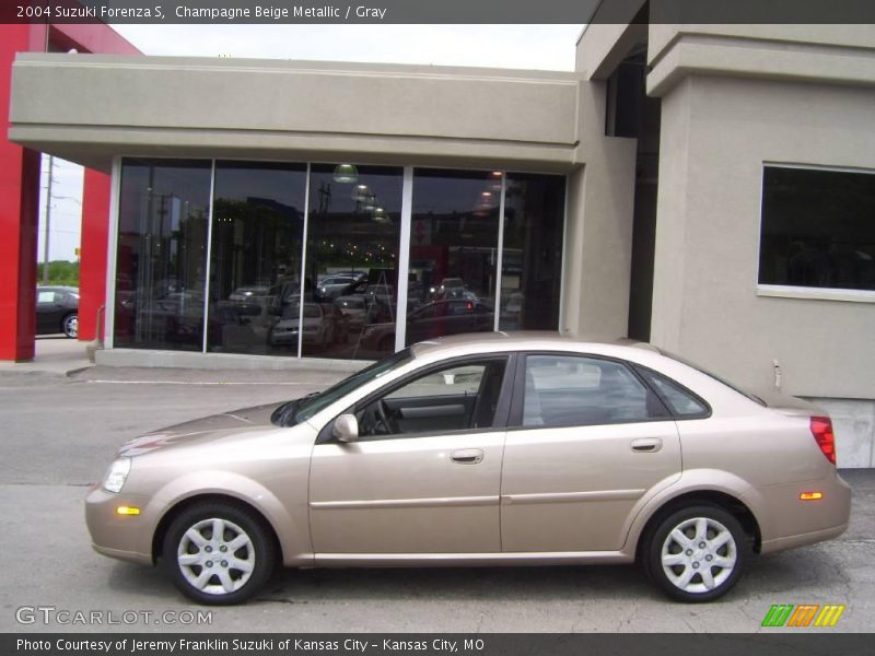 Champagne Beige Metallic / Gray 2004 Suzuki Forenza S