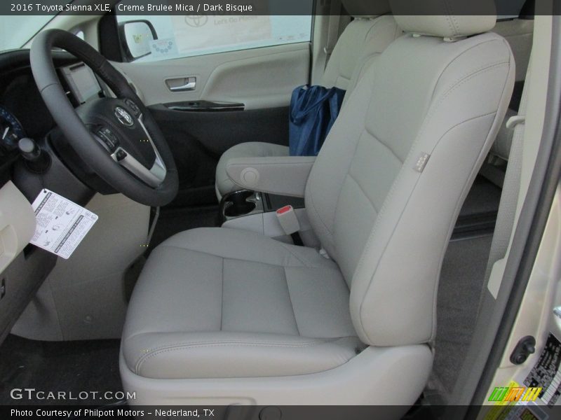 Creme Brulee Mica / Dark Bisque 2016 Toyota Sienna XLE