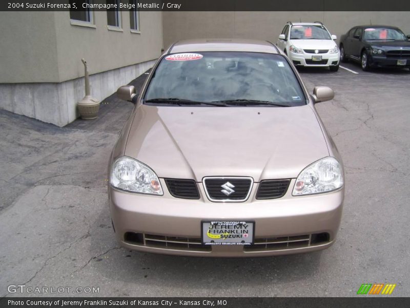 Champagne Beige Metallic / Gray 2004 Suzuki Forenza S