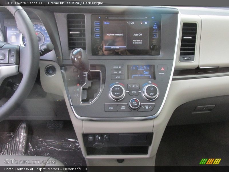 Creme Brulee Mica / Dark Bisque 2016 Toyota Sienna XLE