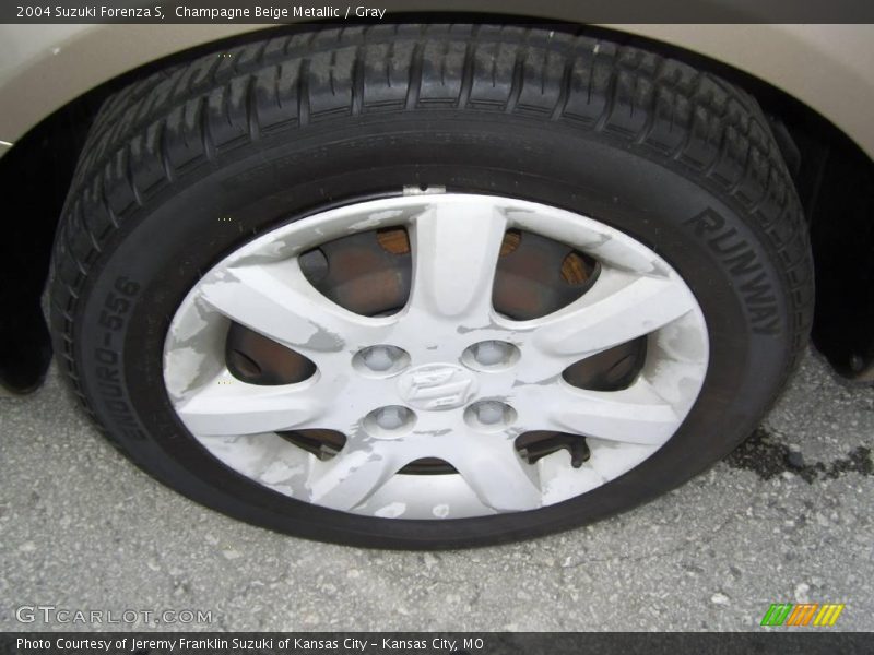 Champagne Beige Metallic / Gray 2004 Suzuki Forenza S