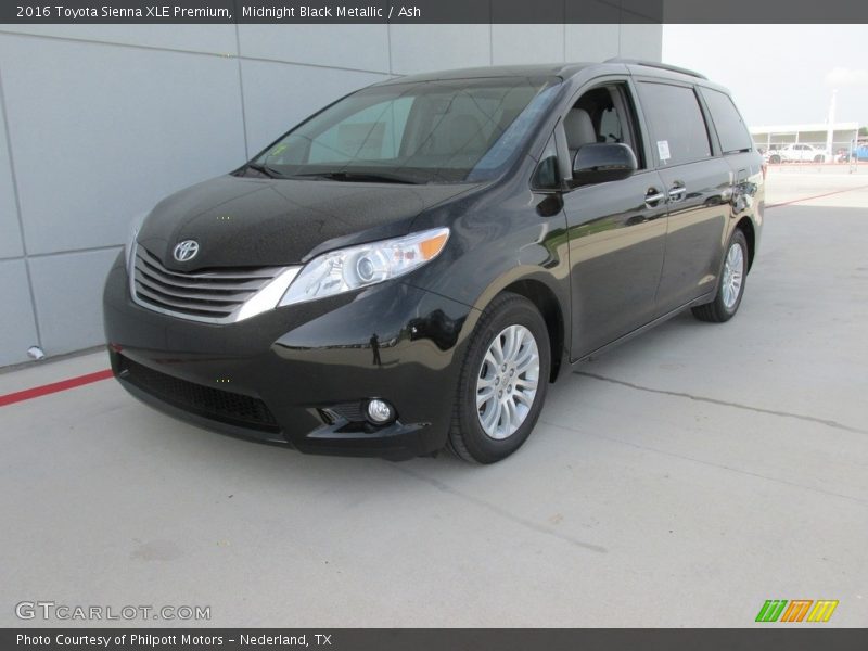 Midnight Black Metallic / Ash 2016 Toyota Sienna XLE Premium