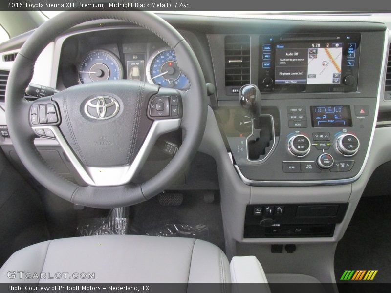 Midnight Black Metallic / Ash 2016 Toyota Sienna XLE Premium