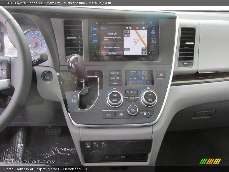 Midnight Black Metallic / Ash 2016 Toyota Sienna XLE Premium