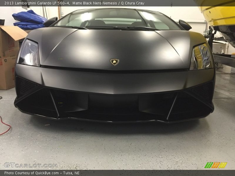 Matte Black Nero Nemesis / Q Citura Gray 2013 Lamborghini Gallardo LP 560-4