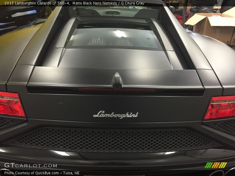 Matte Black Nero Nemesis / Q Citura Gray 2013 Lamborghini Gallardo LP 560-4