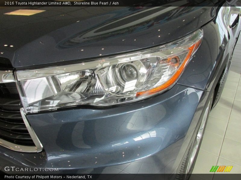 Shoreline Blue Pearl / Ash 2016 Toyota Highlander Limited AWD
