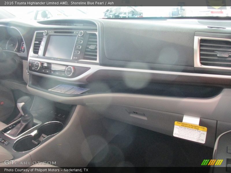 Shoreline Blue Pearl / Ash 2016 Toyota Highlander Limited AWD