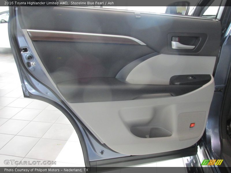 Shoreline Blue Pearl / Ash 2016 Toyota Highlander Limited AWD