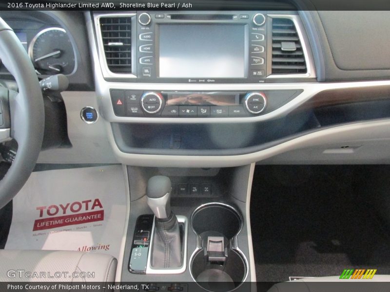 Shoreline Blue Pearl / Ash 2016 Toyota Highlander Limited AWD