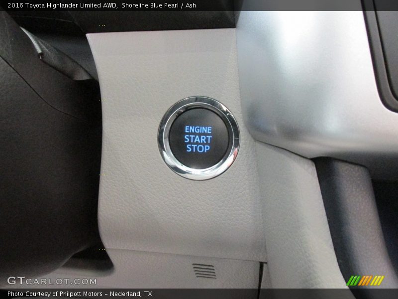 Shoreline Blue Pearl / Ash 2016 Toyota Highlander Limited AWD