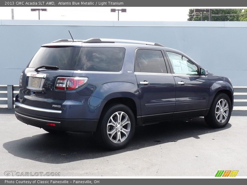 Atlantis Blue Metallic / Light Titanium 2013 GMC Acadia SLT AWD