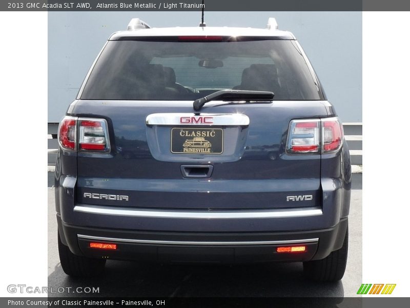 Atlantis Blue Metallic / Light Titanium 2013 GMC Acadia SLT AWD